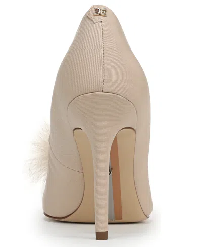 Sam Edelman Hazel Feather Embellished Pump In Neutral