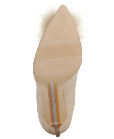 Sam Edelman Hazel Feather Embellished Pump In Neutral