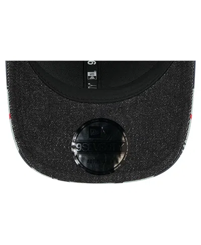 New Era Men's Denim/navy Boston Red Sox Aztec Denim 9seventy Adjustable Hat In Blue