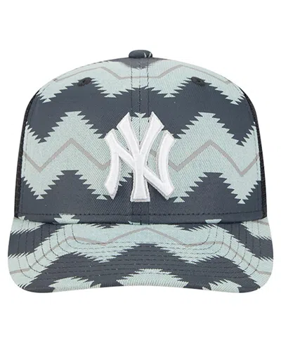 New Era Men's Denim/navy New York Yankees Aztec Denim 9seventy Adjustable Hat In Blue