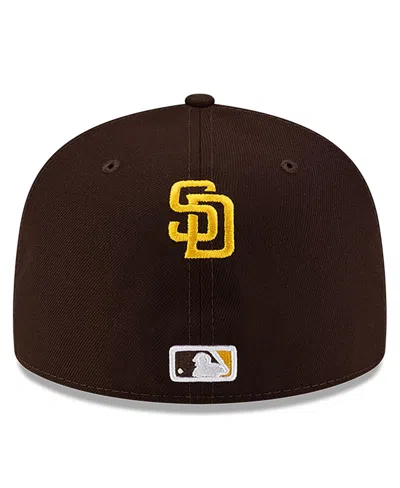 New Era X Hyperfly Men's Brown San Diego Padres 59fifty Fitted Hat In Black