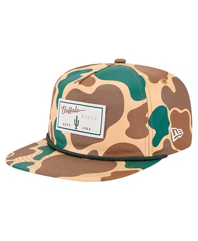 New Era Men's Camo Buffalo Bills Duck Rope 19twenty Adjustable Hat In Brown