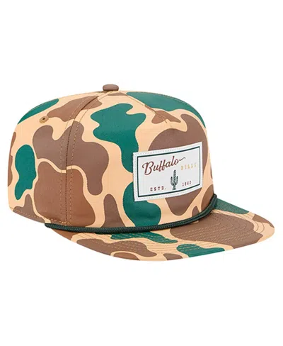 New Era Men's Camo Buffalo Bills Duck Rope 19twenty Adjustable Hat In Brown