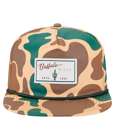 New Era Men's Camo Buffalo Bills Duck Rope 19twenty Adjustable Hat In Brown