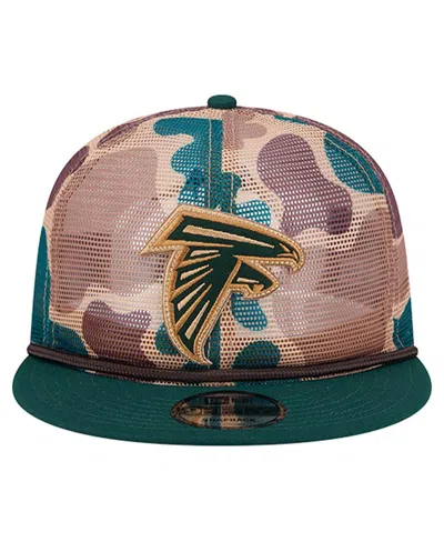 New Era Men's Camo Atlanta Falcons Duck Camo 9fifty Snapback Hat In Brown