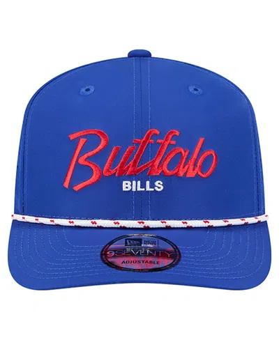 New Era Men's Royal Buffalo Bills Script 9seventy Adjustable Hat In Blue