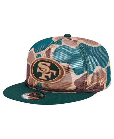 New Era Men's Camo San Francisco 49ers Duck Camo 9fifty Snapback Hat In Multi