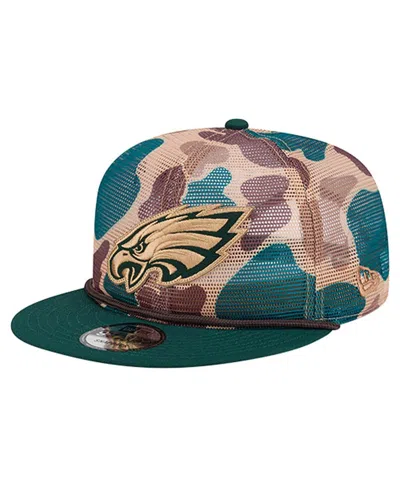 New Era Men's Camo Philadelphia Eagles Duck Camo 9fifty Snapback Hat In Multi