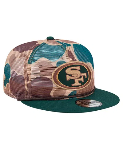 New Era Men's Camo San Francisco 49ers Duck Camo 9fifty Snapback Hat In Multi