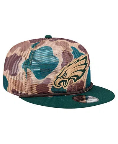 New Era Men's Camo Philadelphia Eagles Duck Camo 9fifty Snapback Hat In Multi