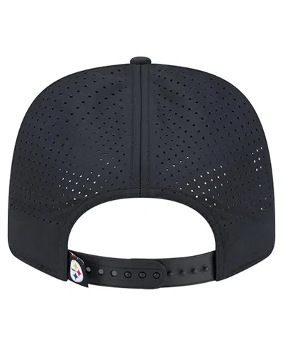 New Era Men's Black Pittsburgh Steelers Script 9seventy Adjustable Hat In Black