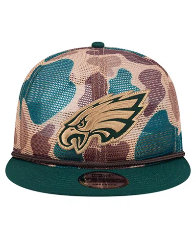 New Era Men's Camo Philadelphia Eagles Duck Camo 9fifty Snapback Hat In Multi