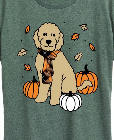 Hybrid Apparel Plus Sizegoldendoodle Women's Short Sleeve Graphic T-shirts In Gray