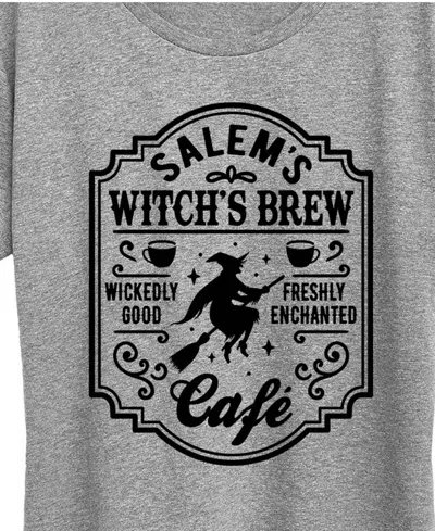 Hybrid Apparel Halloween Salem's Witch's Brew Women's Short Sleeve Graphic T-shirts In Animal Print