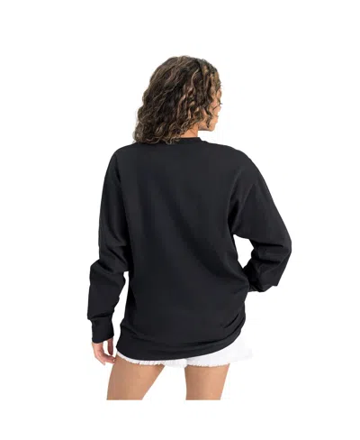 Gameday Couture Women's Black Baltimore Ravens Oversized Long Sleeve T-shirt In Black