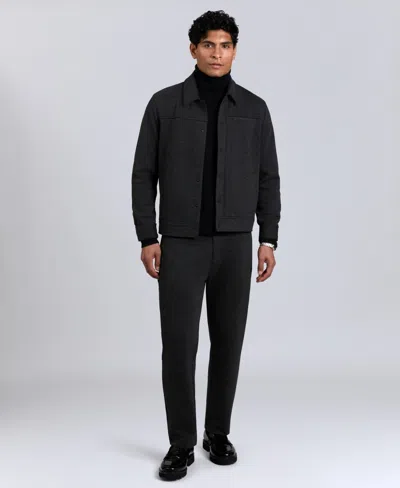 Kenneth Cole Men's Slim-fit Trucker Jacket In Black