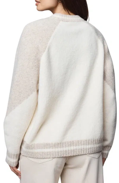 Splendid Rhodes Wool Blend Varsity Shacket In Neutral