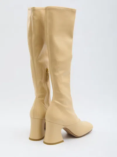 Chloé Chloe Women Janis Heeled Boots In Neutral