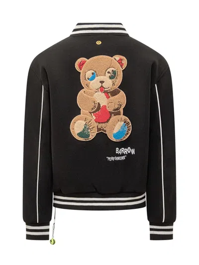 Barrow Black Varsity Jacket In Black