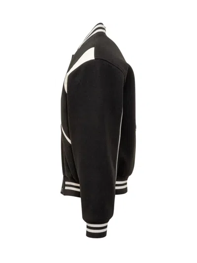 Barrow Black Varsity Jacket In Black