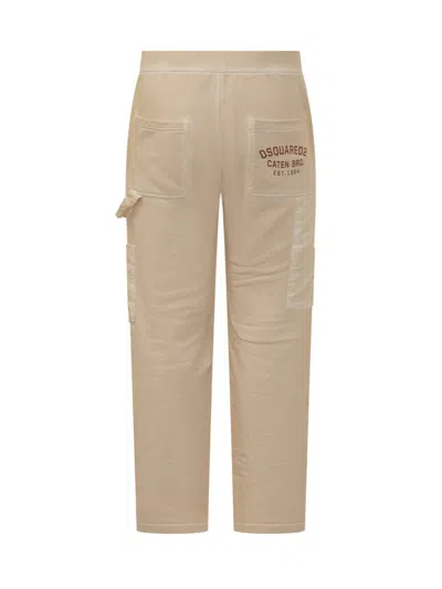 Dsquared2 Panelled Cargo Pants In White