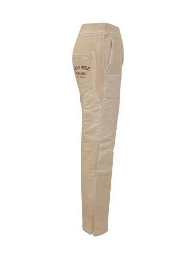 Dsquared2 Panelled Cargo Pants In White