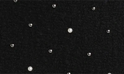 Frame The Embellished Knit Wool Blend Miniskirt In Black