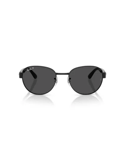 Ray Ban Unisex Polarized Sunglasses, Rb3766ch In Black