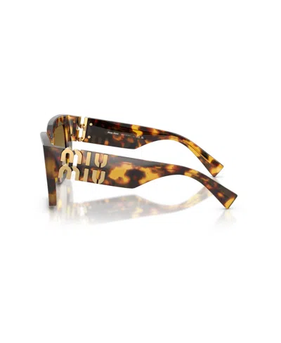 Miu Miu Square Sunglasses, 51mm In Brown