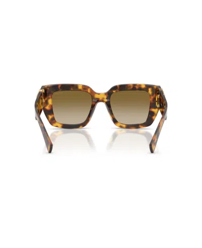 Miu Miu Square Sunglasses, 51mm In Brown