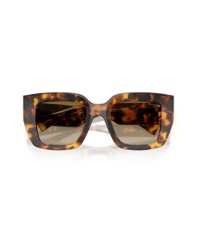 Miu Miu Square Sunglasses, 51mm In Brown