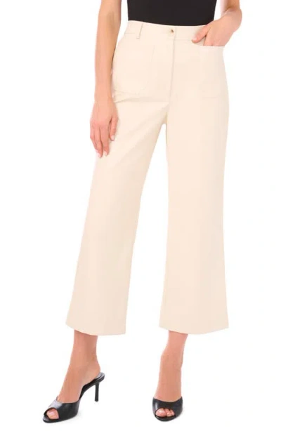 Vince Camuto Patch Pocket Coated Pants In Neutral