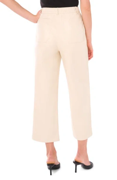 Vince Camuto Patch Pocket Coated Pants In Neutral