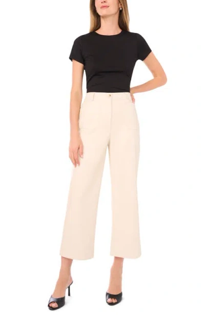 Vince Camuto Patch Pocket Coated Pants In Neutral