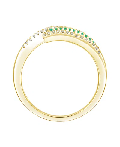 Macy's Emerald (1 Ct. T.w.) And Diamond (1/2 Ct. T.w.) Ring In 14k Gold (also In 14k White Gold Sapphire &  In Gold