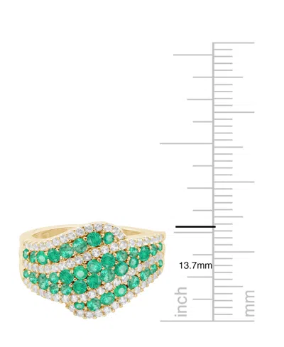 Macy's Emerald (1 Ct. T.w.) And Diamond (1/2 Ct. T.w.) Ring In 14k Gold (also In 14k White Gold Sapphire &  In Gold