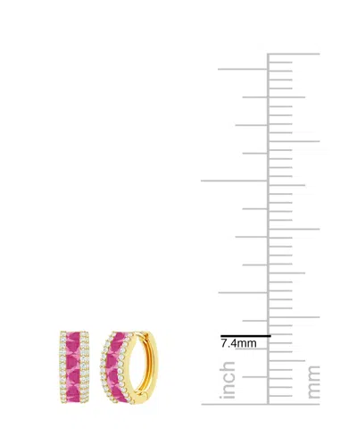 Macy's Emerald (1-1/3 Ct. T.w.) And Diamond (1/4 Ct. T.w.) Earrings In 14k White Gold In Gold