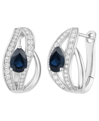 Macy's Emerald (5/8 Ct. T.w.) And Diamond (1/3 Ct. T.w.) Drop Earrings In 14k Gold (also In 14k White Gold  In Metallic