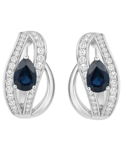 Macy's Emerald (5/8 Ct. T.w.) And Diamond (1/3 Ct. T.w.) Drop Earrings In 14k Gold (also In 14k White Gold  In Metallic