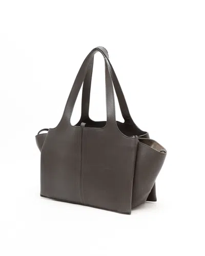 Celine Céline Small Tri-fold Bag In Gray