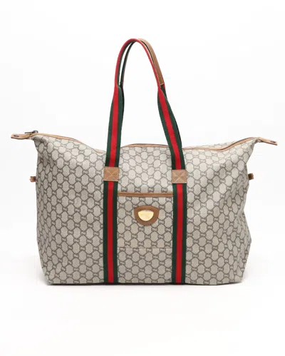 Gucci Gg Plus Sherry Line Tote Bag In Multi