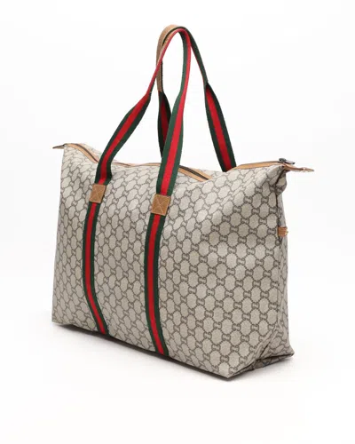 Gucci Gg Plus Sherry Line Tote Bag In Multi
