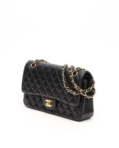 Pre-owned Chanel Classic Medium Double Flap Bag In Black