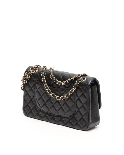 Pre-owned Chanel Classic Medium Double Flap Bag In Black