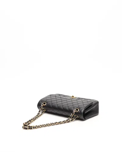 Pre-owned Chanel Classic Medium Double Flap Bag In Black