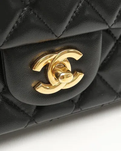 Pre-owned Chanel Classic Medium Double Flap Bag In Black