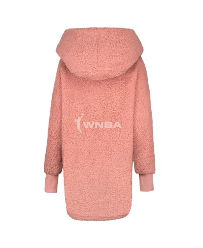 Jill Martin Men's And Women's Pink Wnba Breast Cancer Awareness Oversized Hooded Sweater In Pink