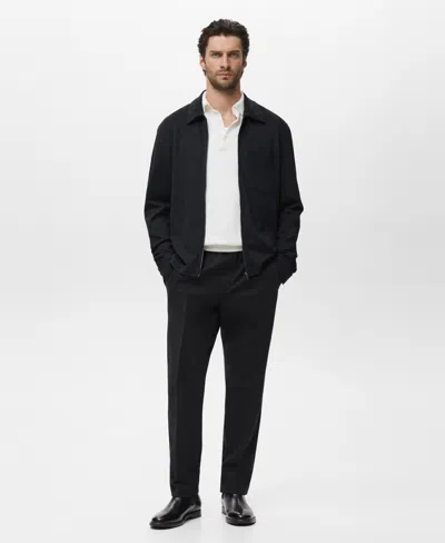 Mango Zip-up Sweatshirt In Animal Print