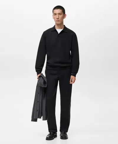 Mango Men's Regular-fit Polo Sweatshirt In Multi