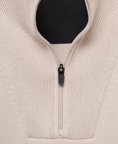 Mango Thermoregulated Quarter Zip Sweater In Animal Print